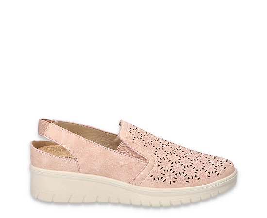 Easy Street Women's Petal Comfort Slip-On Flats - Blush