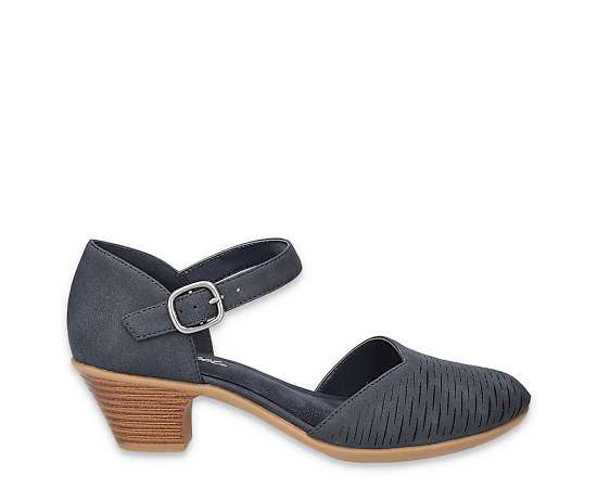 Easy Street Women's Justina Block Heel Sandals - Navy