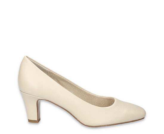 Easy Street Women's Poet Square Toe Pumps - Bone