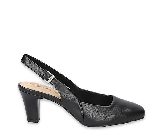 Easy Street Women's Ritsa Square Toe Slingback Pumps - Black