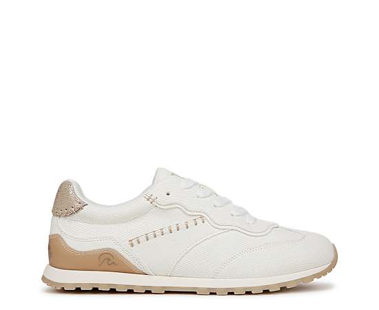 Blowfish Malibu Women's Valley Round Toe Lace Up Sneakers - Cream Fabric