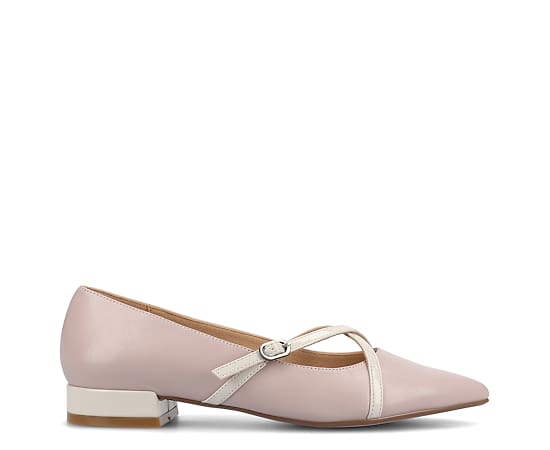 Journee Collection Camby Womens Pointed Closed Toe Ballet Flats, 7 1/2 Medium, Purple