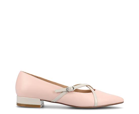 Journee Collection Camby Womens Pointed Closed Toe Ballet Flats, 7 Medium, Pink