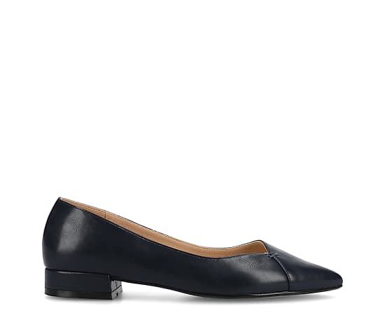 Journee Collection Carmin Womens Pointed Closed Toe Ballet Flats, 7 1/2 Medium, Blue