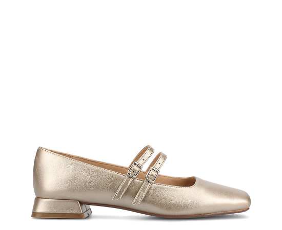 Journee Collection Gredah Womens Square Closed Toe Mary Jane Shoes, 8 1/2 Wide, Beige