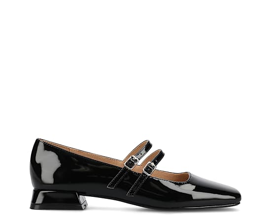 Journee Collection Gredah Womens Square Closed Toe Mary Jane Shoes, 10 Medium, Black