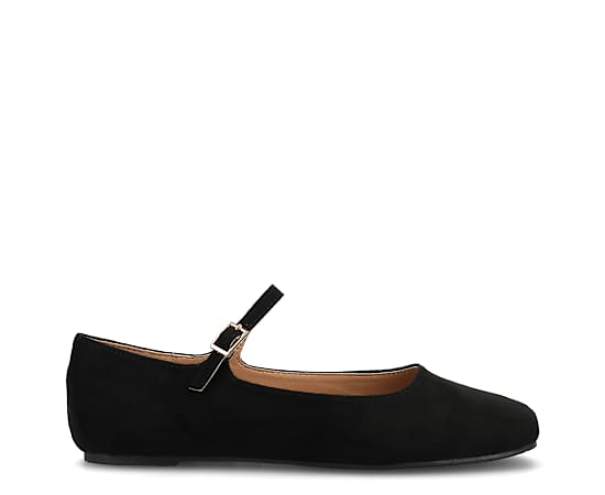 Journee Collection Carrie-Wd Womens Square Closed Toe Mary Jane Shoes Wide Width, 12 Wide, Black