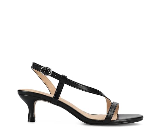 Journee Collection Womens Jemry Heeled Sandals, 6 1/2 Medium, Black