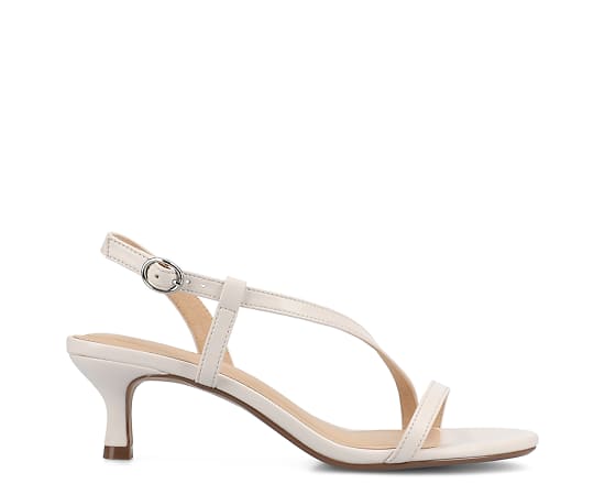 Journee Collection Womens Jemry Heeled Sandals, 7 Medium, Beige