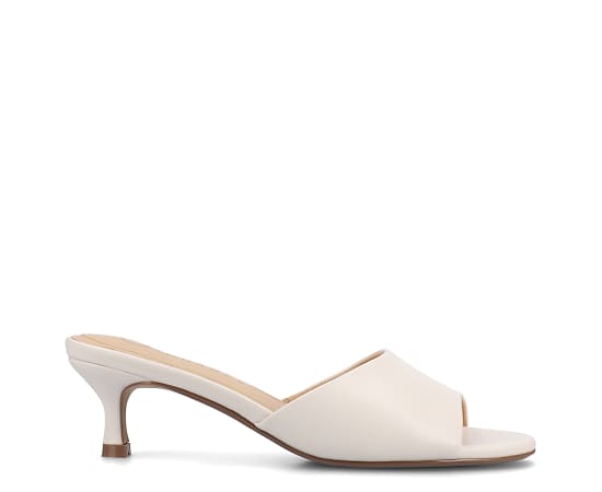 Journee Collection Womens Jeylah Heeled Sandals, 6 Medium, Beige