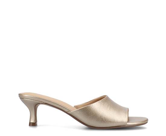 Journee Collection Womens Jeylah Heeled Sandals, 10 Medium, Beige