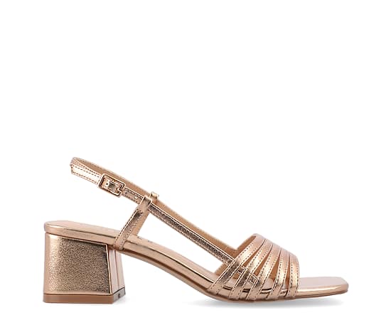 Journee Collection Womens Shayana Heeled Sandals, 9 Wide, Pink