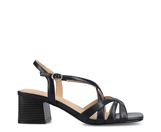 Journee Collection Womens Shyla Heeled Sandals, 8 1/2 Medium, Blue