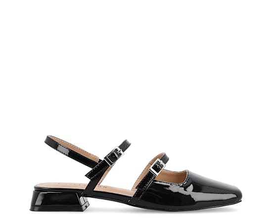 Journee Collection Gretchenn Womens Square Closed Toe Mary Jane Shoes, 8 Medium, Black