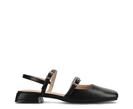 Journee Collection Gretchenn Womens Square Closed Toe Mary Jane Shoes, 9 1/2 Medium, Black