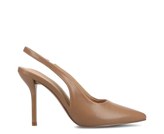 Journee Collection Elenney Womens Pointed Closed Toe Stiletto Heel Pumps, 11 Medium, Brown