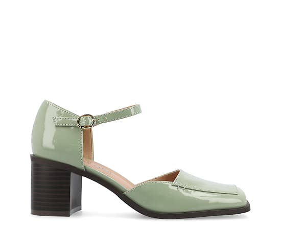 Journee Collection Womens Tru Comfort Foam Evangeline Pumps - Green Patent - Size 9 1/2