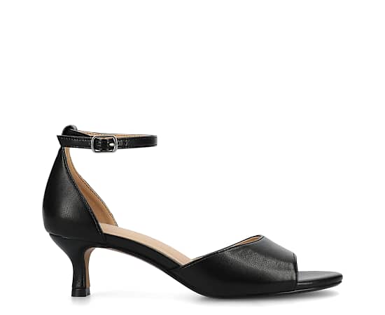 Journee Collection Womens Jezzie Heeled Sandals, 7 1/2 Wide, Black