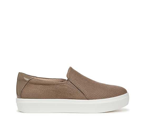 Dr. Scholl's Women's Madison Cloud Slip On Sneakers - Mocha Taupe Microfiber