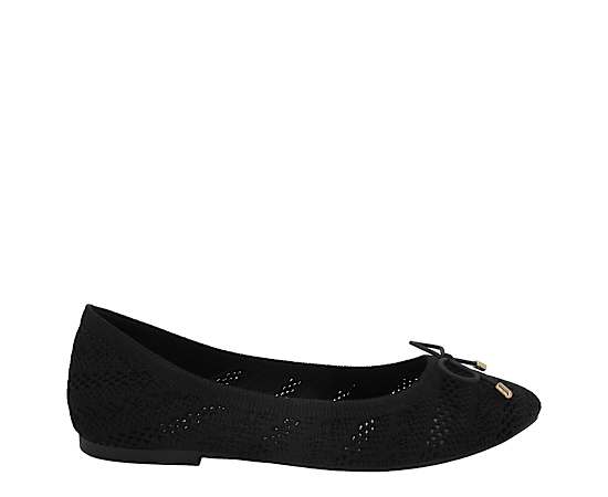 WOMENS CLARET FLAT