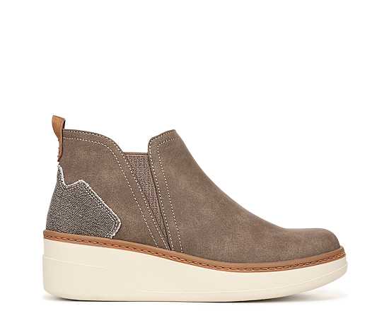 Blowfish Malibu Women's Charming Wedge High Top Sneakers - Light Grey Faux Suede