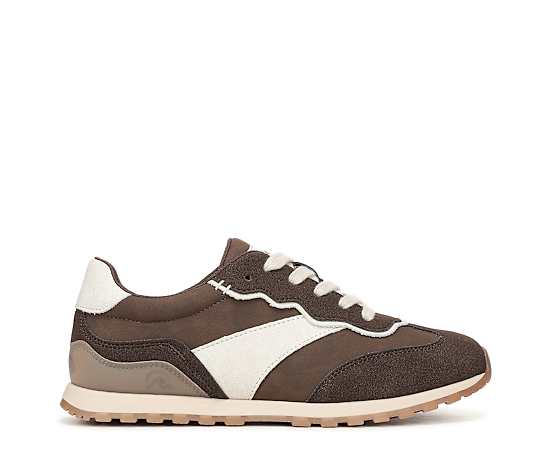 Blowfish Malibu Women's Valley Round Toe Lace Up Sneakers - Espresso Faux Suede