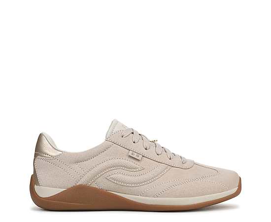 Ryka Women's Era Low Profile Lace Up Sneakers - Terra Taupe Micro Suede