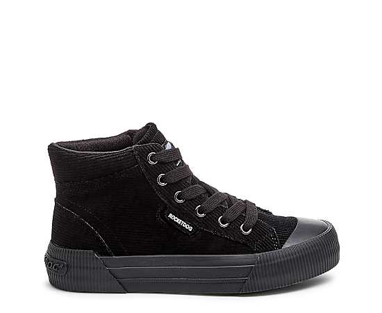 Cheery Black Corduroy High Top Sneaker