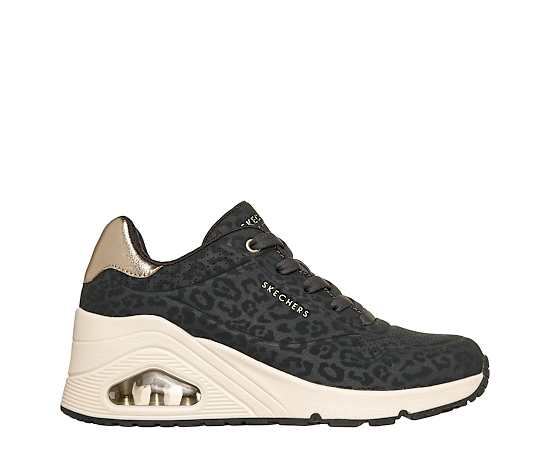 SKECHERS-WOMENS UNO WEDGE SAFARI DAZE SNEAKER