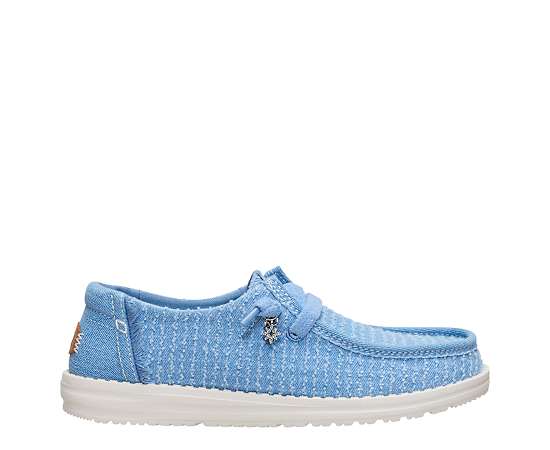 WOMENS WENDY FRAYED CANVAS SLIP ON SNEAKER
