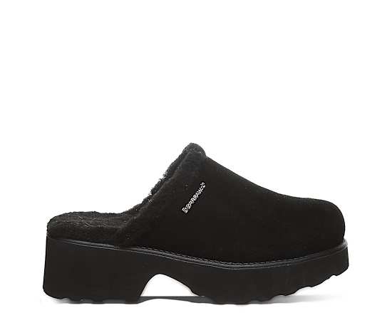 Bearpaw Women's Marnie Suede Slip-On Clogs - Black