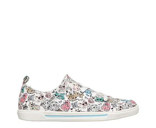 SKECHERS-WOMENS B CUTE 2.0 LOVE KITTIES SLIP ON SNEAKER
