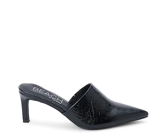 Beach by Matisse Pointed-Toe Heeled Mule - Garrett - Black - Size 7