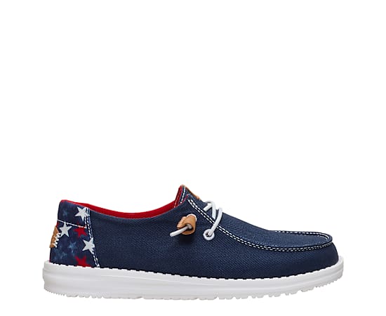 HEYDUDE-WOMENS WENDY AMERICANA STARS SLIP ON SNEAKER