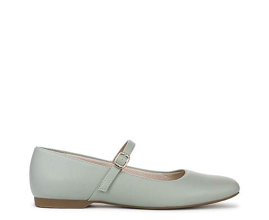 LifeStride Women's Beloved 2 Mary Jane Flats - Jade Green Faux Leather