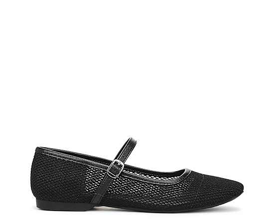 LifeStride Women's Beloved 2 Mary Jane Flats - Black Mesh