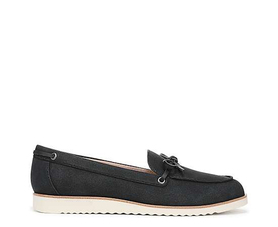 LifeStride Zeke Slip On Loafer Shoes (Black Faux Leather) 11.0 W
