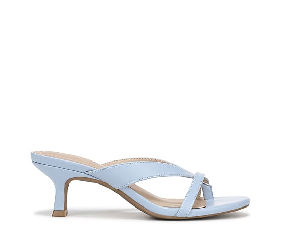 LifeStride Shoes Navine Thong Sandal (Ice Blue Faux Leather) 9.5 W