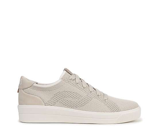 Ryka Women's Viv Next Knit Court Inspired Lace Up Sneakers - French Beige Knit Fabric