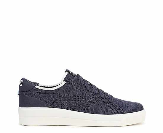 Ryka Women's Viv Next Knit Court Inspired Lace Up Sneakers - Academy Blue Knit Fabric