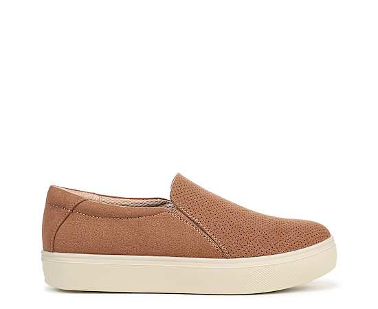 Dr. Scholl's Women's Madison Cloud Slip On Sneakers - Honey Brown Fabric