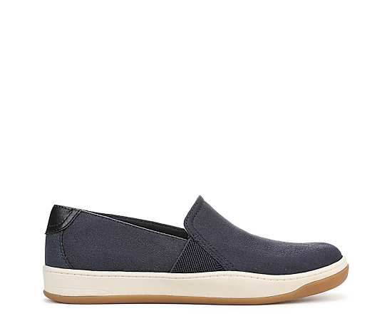 LifeStride Danni Slip On Sneaker Shoes (Navy Blazer Microsuede) Fabric 9.0 M