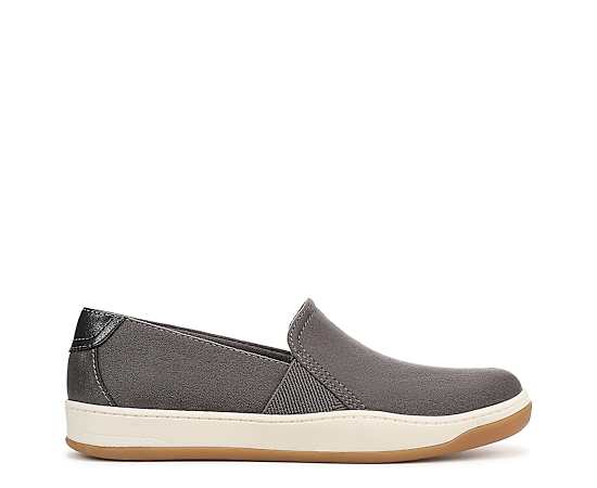 LifeStride Danni Slip On Sneaker Shoes (Iron Grey Microsuede) Fabric 10.0 W