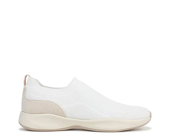 Bzees For LifeStride Upbeat Slip On Sneaker Shoes (Bright White Knit Fabric) 7.5 W