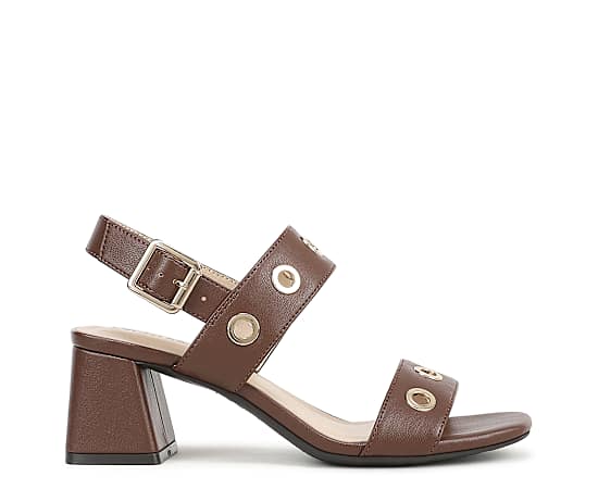 LifeStride Shoes Clara Slingback Sandal (Cocoa Brown Faux Leather) 9.0 W