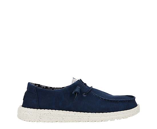 HEYDUDE | Women's Casual | Wendy Stretch Canvas - Navy | Size 5