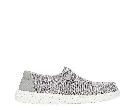 HEYDUDE | Women's Casual | Wendy Stretch Sox - Light Grey | Size 11
