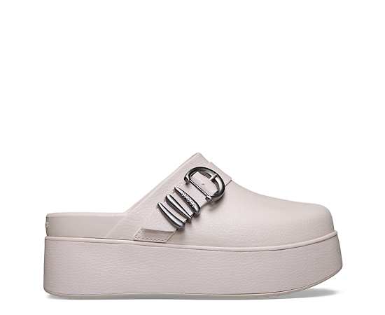 CROCS-WOMENS DYLAN PLATFORM BOHO BUCKLE CLOG