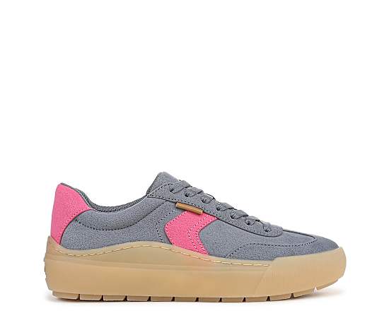 Dr. Scholl's Women's Time Off Win Lace Sneaker Shoes Twilight Blue Fabric DRSCH Microfiber 9.0 W