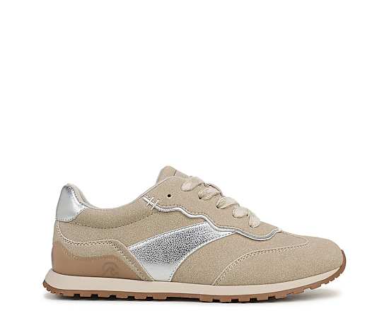 Blowfish Malibu Women's Valley Round Toe Lace Up Sneakers - Taupe Faux Suede